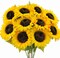 10 Pcs Summer Artificial Sunflowers with Long Stems – Bright Yellow Silk Sunflower Bouquets for Summer Weddings, Home, and Garden Decor